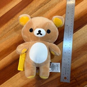 San-X Plush Doll Rilakkuma Stuffed Toy Brown Back Zipper Pouch Small